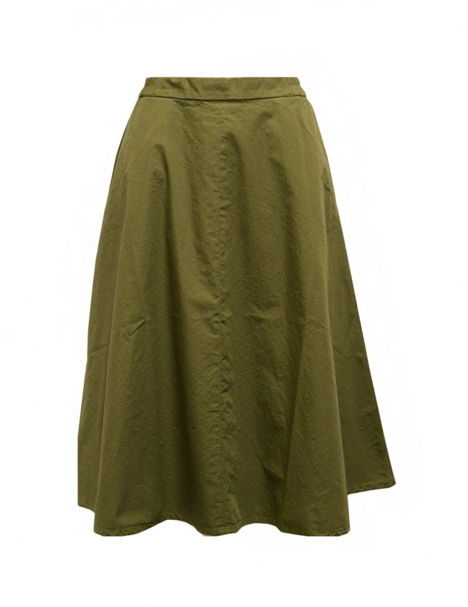 Cellar Door Ambra green khaki checkered skirt