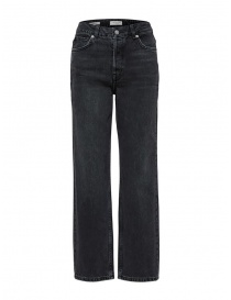 Jeans donna online: Selected Femme jeans grigi dritti in cotone organico