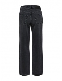 Selected Femme jeans grigi dritti in cotone organico