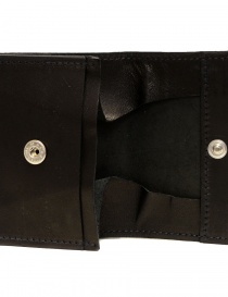 Guidi WT01 mini portafoglio doppio in pelle di canguro nera acquista online prezzo
