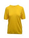 Sara Lanzi t-shirt in maglia di cotone gialla acquista online 04M.CO4.03 YELLOW