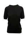 Sara Lanzi T-shirt in maglia di cotone nera acquista online 04M.CO4.09 BLACK