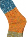 Kapital calzini a righe orizzontali blu, arancio, verdishop online calzini