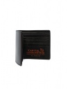 Kapital wallet in black leather with two stars shop online wallets