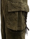Kapital pantaloni cargo Wallaby in velluto a coste verdi prezzo K2011LP126 GR-KHshop online