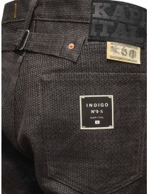 Kapital Century dark brown sashiko jeans mens trousers buy online