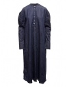Kapital long Henry dress in dark blue denim buy online K2010OP052 IDG