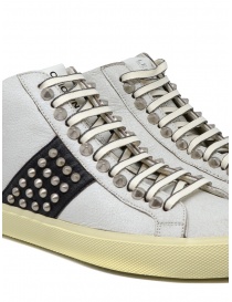 Leather Crown Studborn sneakers alte bianche e nere con borchie calzature donna acquista online