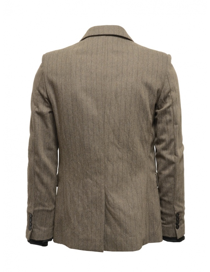 Golden Goose Bee Pinstripe Brown Suit Jacket for Men