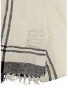 Vlas Blomme white linen scarf with black checks shop online scarves