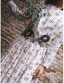 Abito Casey Casey rosa chiaro a fiori geometrici abiti donna acquista online