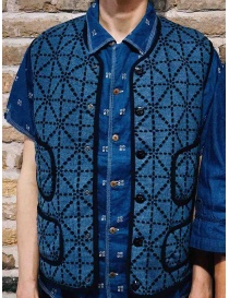 Kapital vest blue and black with pockets buy online price