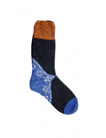 Kapital black socks with blue heel online