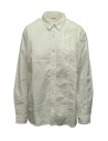 Kapital camicia bianca in cotone e lino acquista online EK-497 WHITE