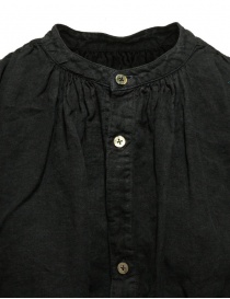 Kapital black oversize GYPSY blouse in linen womens shirts buy online