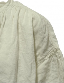 Kapital oversize GYPSY blouse in white linen canvas womens shirts price