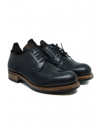 HNB for BePositive black leather derby with internal sock online