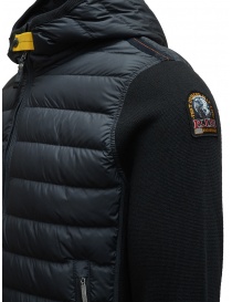 Parajumpers Illuga black down jacket with wool sleeves mens jackets price