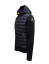 Parajumpers Illuga black down jacket with wool sleeves shop online mens jackets