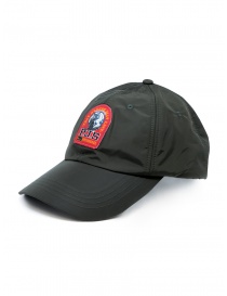 Cappelli online: Parajumpers cappello impermeabile verde con logo rosso