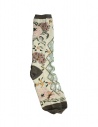 Kapital beige floral socks with transparent rhombus shop online socks
