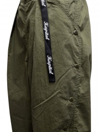 Kapital khaki ripstop trousers with side buttons price
