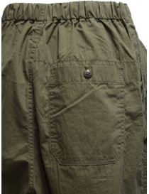 Kapital khaki ripstop trousers with side buttons buy online price