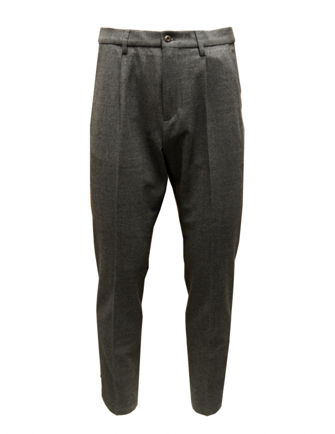 Cellar Door Chino asphalt grey wool trousers CHINO MW196 97 ASFALTO mens trousers online shopping