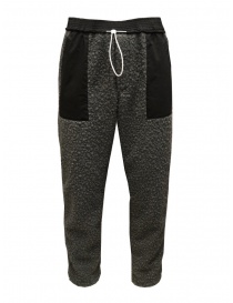 Pantaloni uomo online: Cellar Door pantalone in peluche grigio e nero