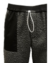 Cellar Door grey and black plush trousers PELO IQ122 97 ASFALTO buy online