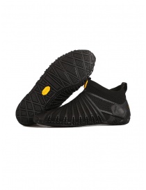 Womens shoes online: Vibram Furoshiki Knit High black shoes for women