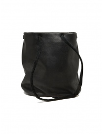 Guidi BK3 bucket bag in black horse leather