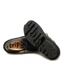 Trippen Sprint black leather lace-up shoes