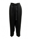 Zucca matt black trousers with pleats buy online ZU09FF108 25 BLACK