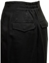 Zucca matt black trousers with pleats ZU09FF108 25 BLACK buy online
