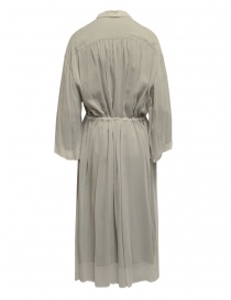 Zucca long veiled dress in fog grey buy online