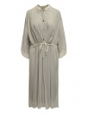 Zucca long veiled dress in fog grey buy online ZU09FH021 02 WHITE