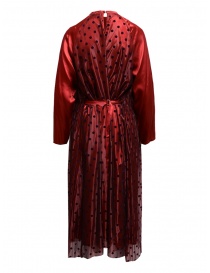 Zucca long red polka dot dress buy online