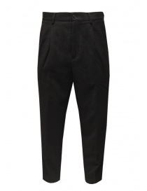 Womens trousers online: Zucca unisex black wool trousers