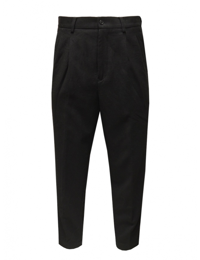 Zucca unisex black wool trousers CZ09FF515 26 BLACK womens trousers online shopping