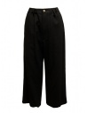 Plantation pantalone ampio nero in lana acquista online PL09FF913 26 BLACK