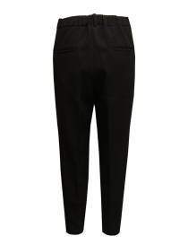 Zucca pantaloni neri eleganti con piega acquista online