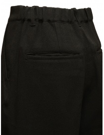 Zucca wide trousers with pleats in black womens trousers buy online