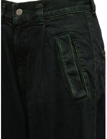 Zucca jeans a palazzo con bordo sfrangiato verdi jeans donna acquista online