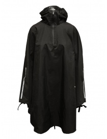 Womens jackets online: Zucca black waterproof poncho