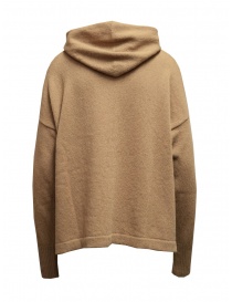 Ma'ry'ya hooded sweater in beige wool