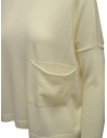 Ma'ry'ya sweater in white merino wool with front pocket YFK044 1WHITE price