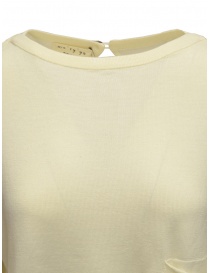 Ma'ry'ya sweater in white merino wool with front pocket womens knitwear buy online