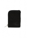 Guidi W7_RC coin purse in black embroidered leather W7_RC KANGAROO FG BLKT buy online