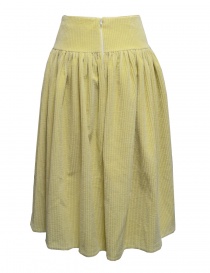 Sara Lanzi banana-colored corduroy skirt